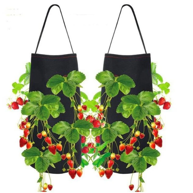 

Саженцы цветов, сеяющее растение для клубники, томатов, Чили, перца, выращивание дома и сада, войлочный мешок для выращивания растений, подвесные горшки для детской