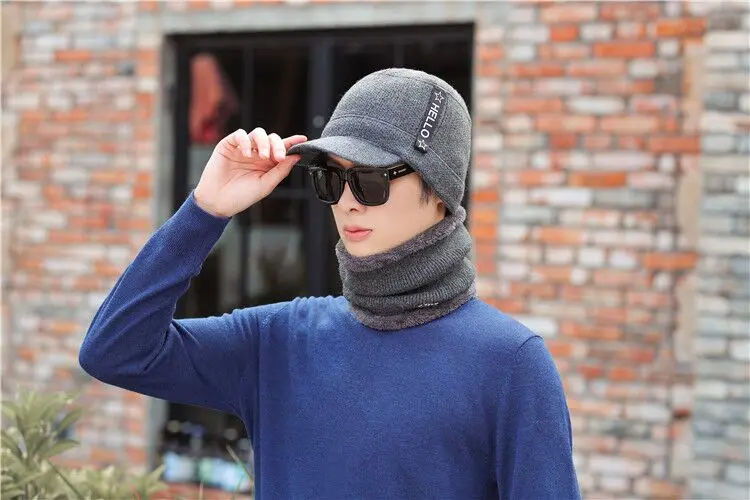 Зимние шапки Skullies Beanies, зимние шапки бини для мужчин и женщин, шерстяной шарф, шапки, Балаклава, маска, шапка, вязаная шапка, новинка