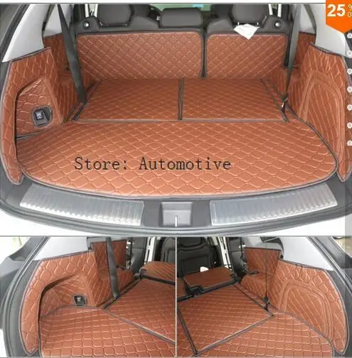 

Высокое качество! Специальные коврики для багажника Acura MDX, 7 мест, 2015, прочные Водонепроницаемые кожаные Коврики для багажа MDX 2014, бесплатная доставка