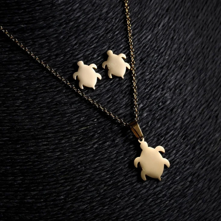 SZED-003 Золотое животное Медовое ожерелье Подвесные серьги шпильки ювелирные