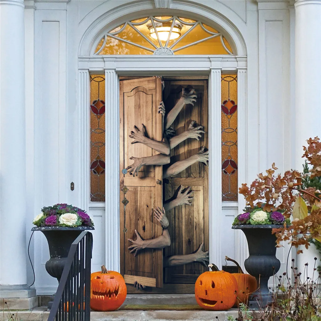 Хэллоуин 3D наклейки на дверь окна креативные вечерние декоративные эстетические