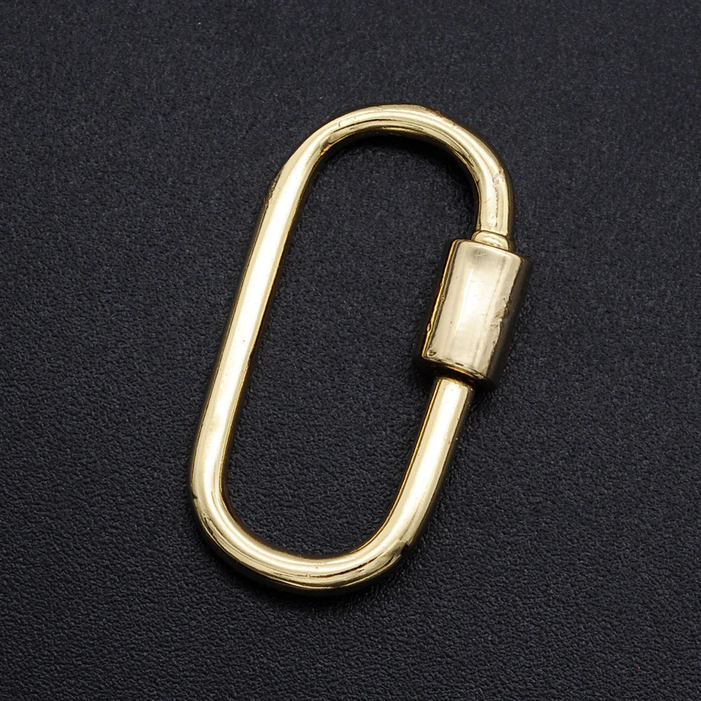 

19x25mm Oval Spiral Lock Hook diy Jewelry Clasp Wholesale Fashion Jewellery Locks OEM Order Accept Bracelet Making Clasps