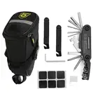 Набор инструментов для ремонта велосипедных шин, комплект комбинированных инструментов для ремонта велосипедных шин с насосом и седлом