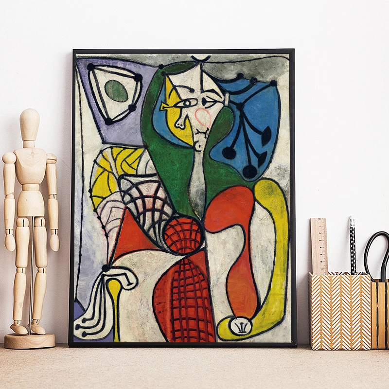 

Picasso Classic Head Wall Art Canvas Minimalist Posters Prints Painting Oil Wall Pictures Living Room Modern Home Decor Artwork