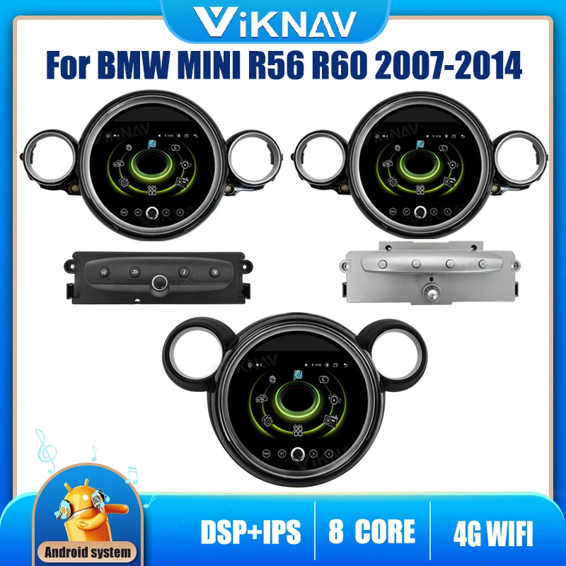 

Android Auto Car Radio for BMW Mini Cooper R56 R60 2007-2014 Carplay GPS Navigation Head Unit Video Player Tape Recorder