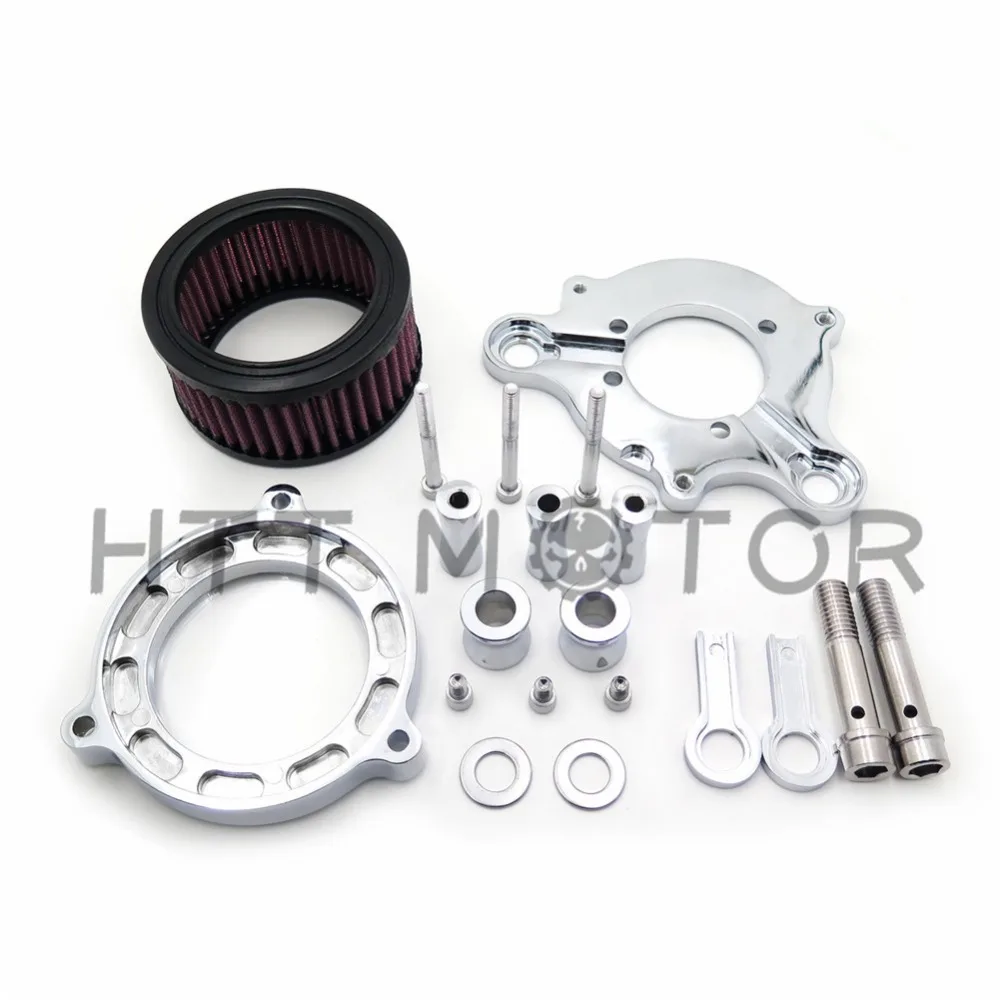 Запчасти для мотоциклов хромированный воздухоочиститель впускной фильтр