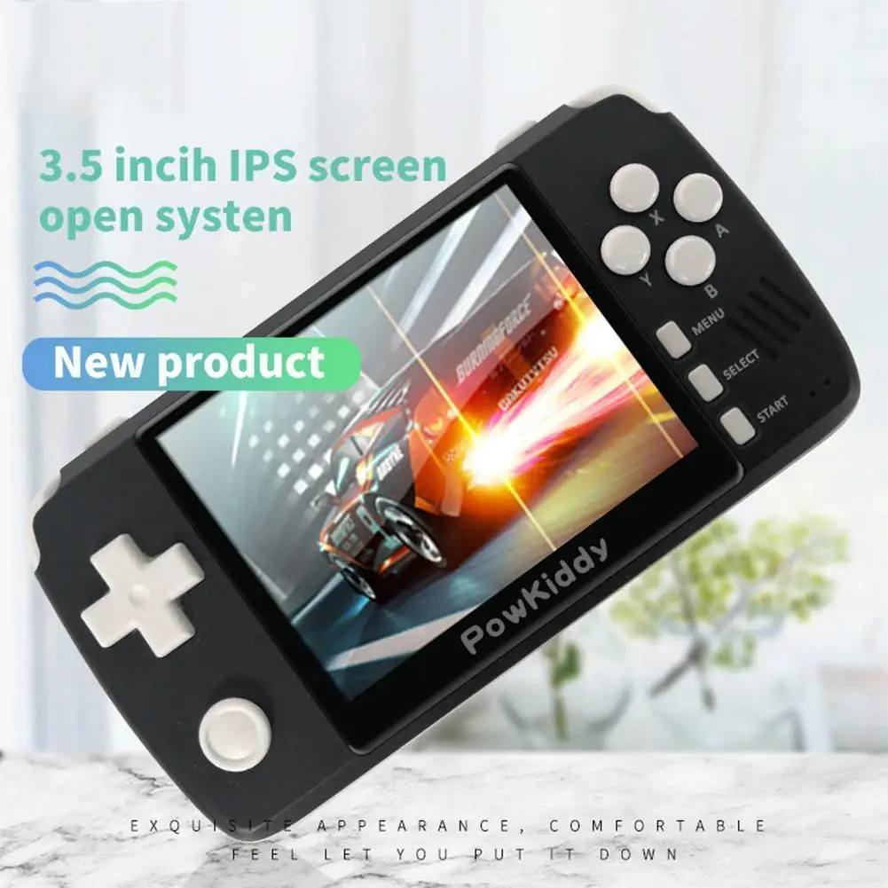 

Powkiddy Q80 Retro Video Game Console Handset 3.5 "IPS Screen Memory 16G Games Open Simulator NEW 1000 Games Built-in PS1 T4N7