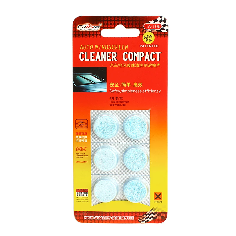 

Glass Cleaner New Car Auto Window Cleaning Car Solid Wiper Fine Seminoma Wiper 6pcs/pack Car Windshield Cleaning