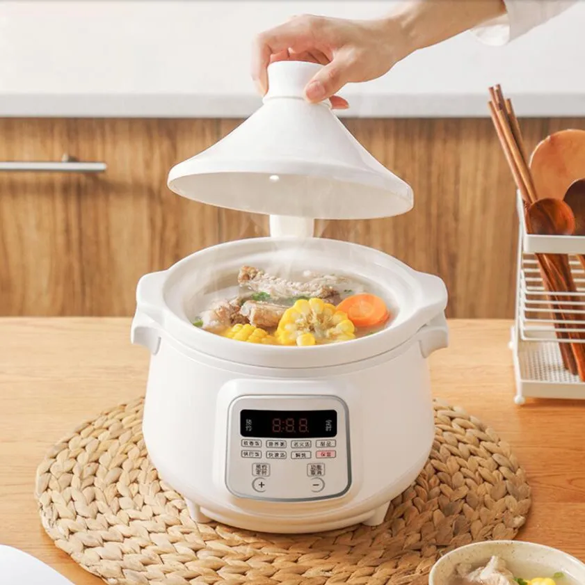 

Электрическая рисоварка, 220 В, кастрюля для тушение л, бытовая керамическая Внутренняя электрическая каша, десертный суповой,