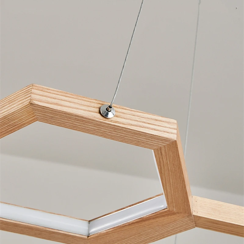 Современный декор деревянные подвесные светильники винтажный домашний