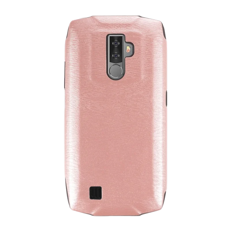 Rose gold Чехол для телефона из искусственной кожи с текстурой под дерево для Blackview BV6800 Pro, мягкий силиконовый чехол для Blackview BV6800 Pro, защитный чехол на заднюю панель - Цвет: Rose gold