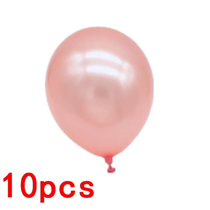 10 шт. 18 дюймов звезда розового золота сердце Globos металлик Цвет Infatable фольги воздушный шар для вечеринки День рождения Свадебные украшения вечерние - Цвет: Rose Gold Latex