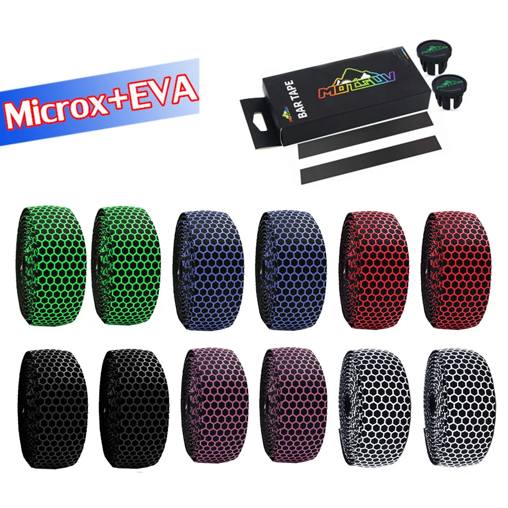

1 Pair Silicone EVA Road Bicycle Bike Cork Handlebar Wrap Bar Tape Bandage Belt Grips Silicone + EVA Wraps