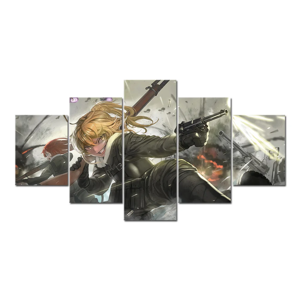 Настенная живопись на холсте 5 шт. Youjo Senki аниме постер печатная картина