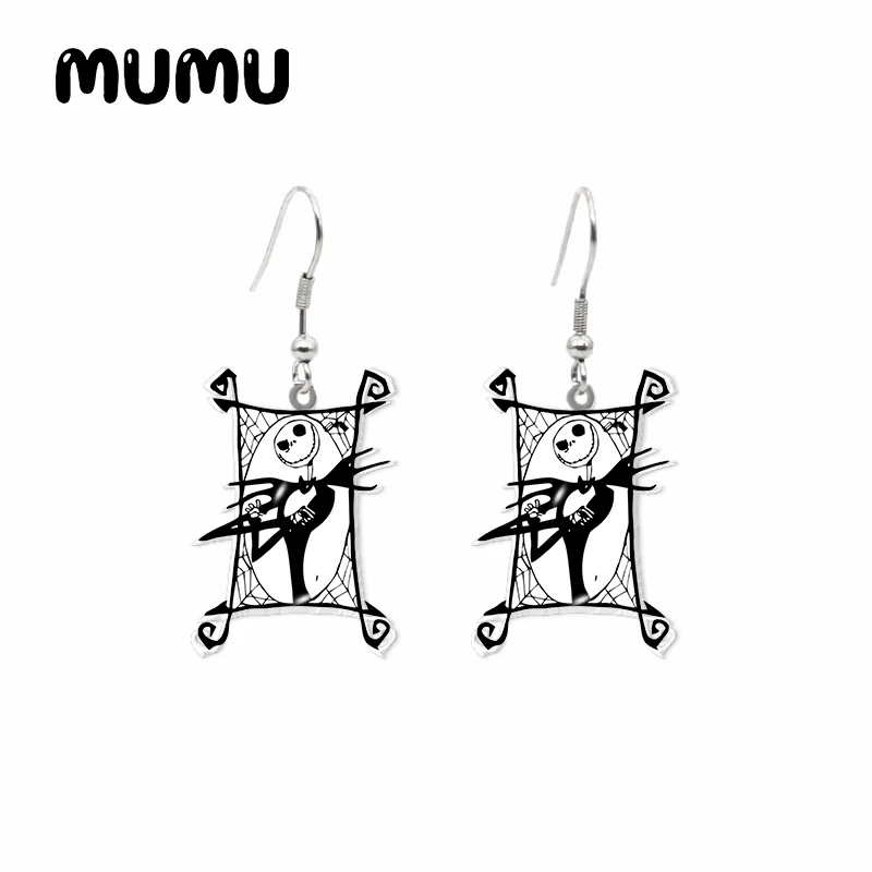 Висячие серьги Кошмар перед Рождеством акриловые Салли Джек ювелирные изделия