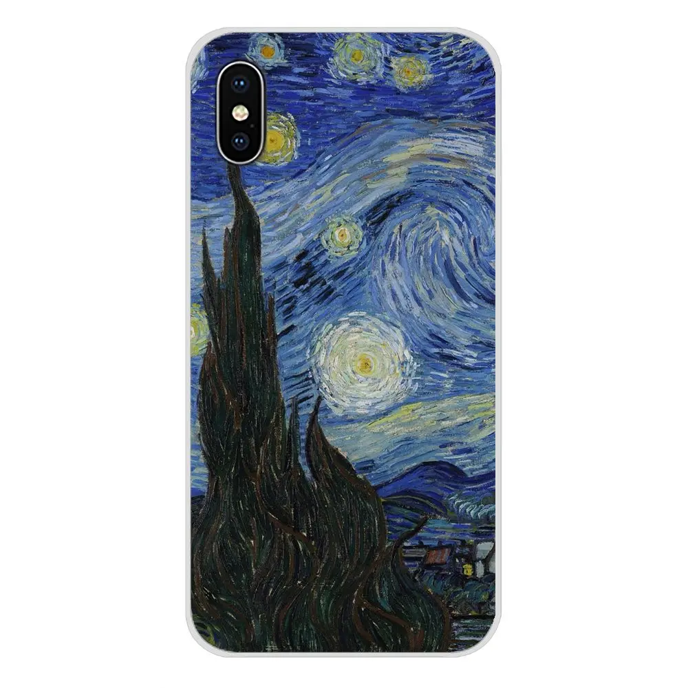 Прозрачный чехол из ТПУ с рисунком Ван Гога для LG G3 G4 Mini G5 G6 G7 Q6 Q7 Q8 Q9 V10 V20 V30 X Power 2 3 K10