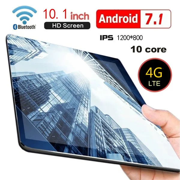 Планшет с 10 1 дюймовым дисплеем ОЗУ 6 ГБ ПЗУ 2020 Android 128 2 мя слотами для SIM карт 8 0