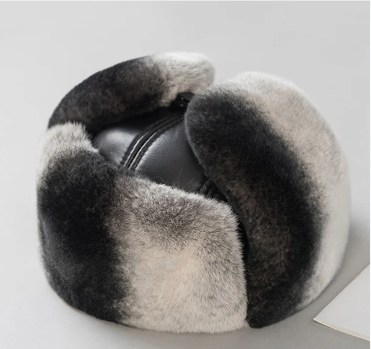 Бесплатная доставка Новые оригинальные шапка из меха кролика рекс настоящего