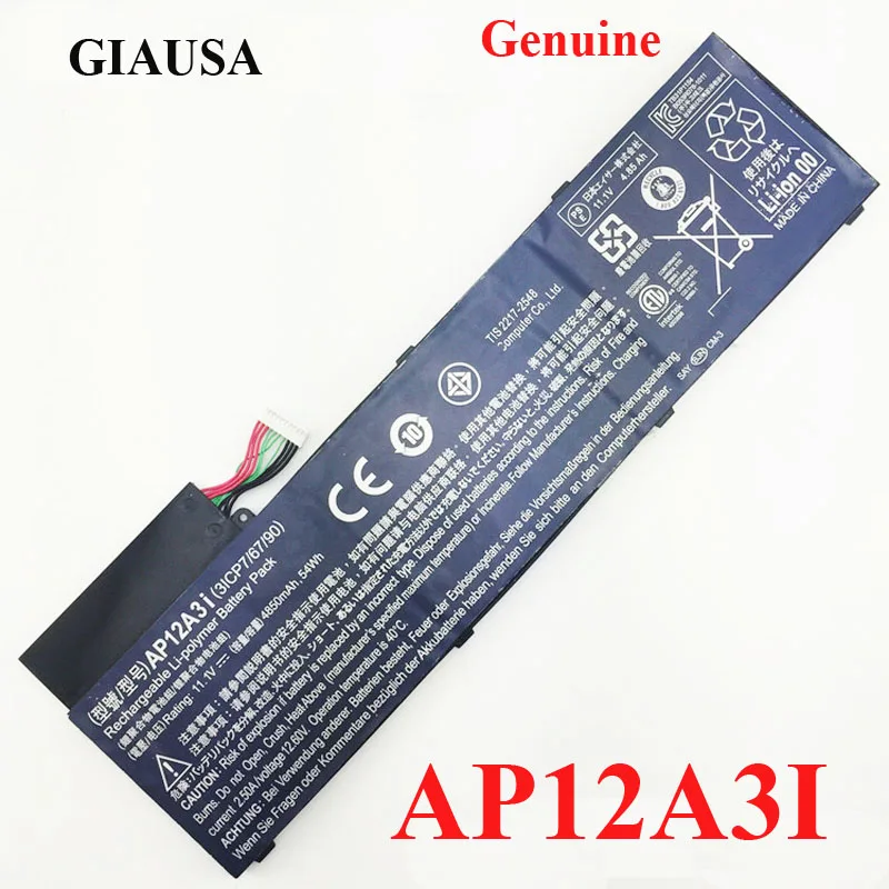 AP12A3I AP12A4I батарея для acer Aspire W700 MA50 планшет M3 M5 U M5-481G M3-581TG M5-481TG-6814