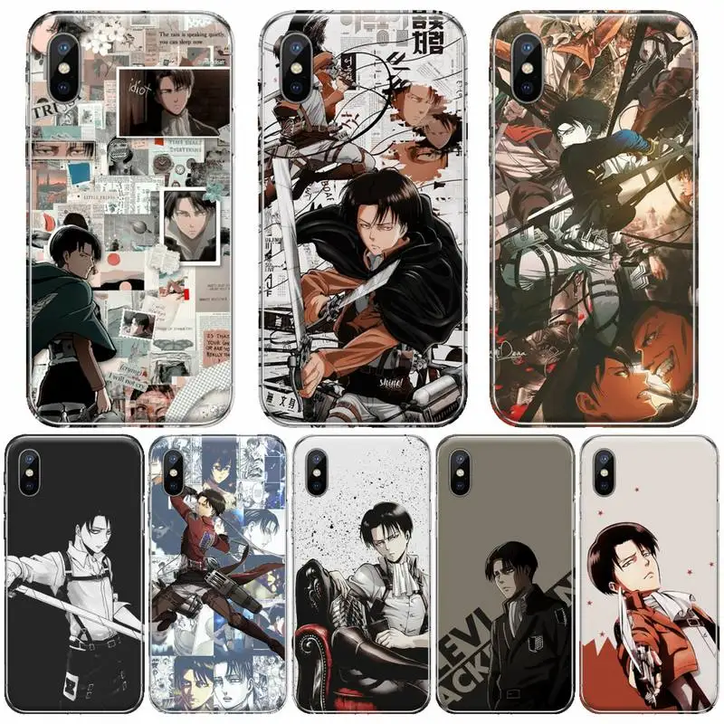 

attack on Titan Japan anime black Phone Case Hull For iphone 4 4s 5 5s 5c se 6 6s 7 8 plus x xs xr 11 pro max