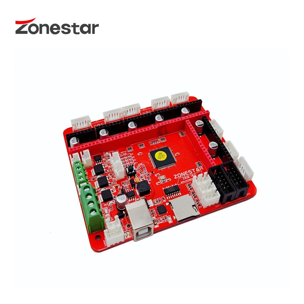 ZONESTAR ZRIBV6 новейший 3d принтер плата управления материнская плата контроллер совместим с Ramps V1.4 ATMEGA2560 четыре экструдера