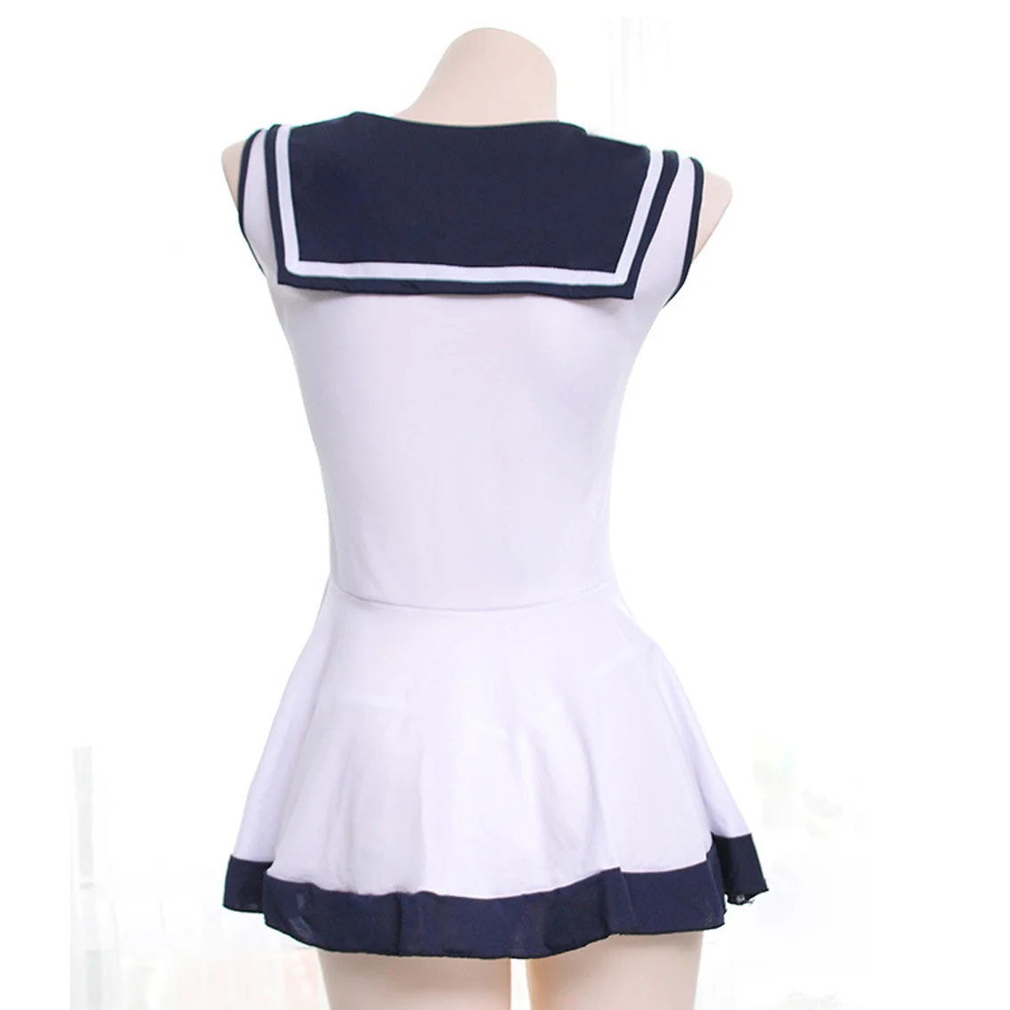 

Women Sleepwear See Through White Erotic Lingerie Dress Japanese Uniform
