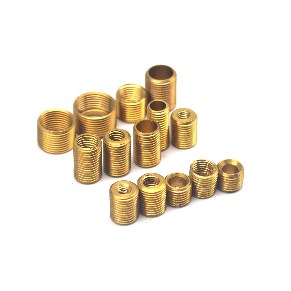 Переходная головка из чистой латуни с полыми зубьями Метрическая Резьбовая