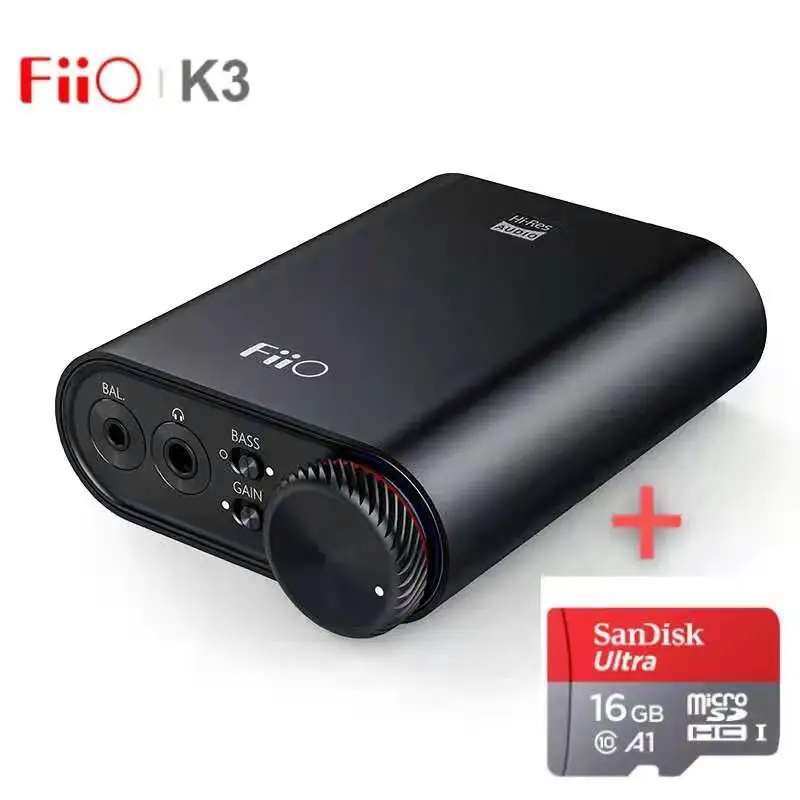 Портативный усилитель для наушников FiiO K3 DSD USB DAC ПК поддержка