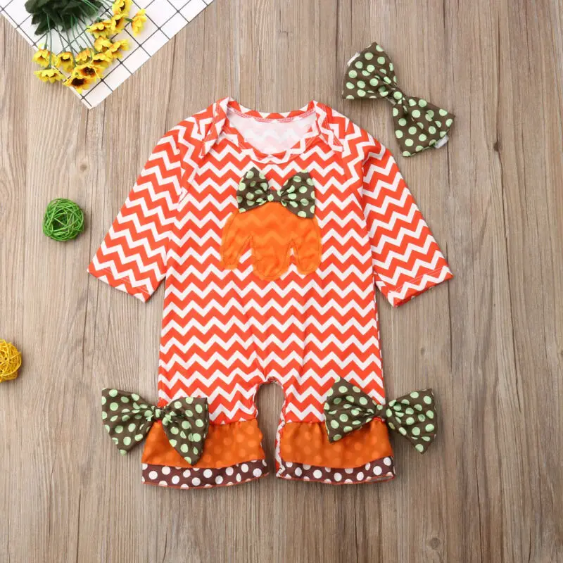 Детский весенне-осенний комбинезон с волнистыми складками и принтом в виде