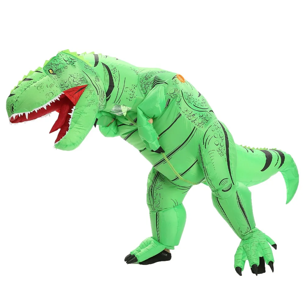 JYZCOS динозавр T REX надувной костюм для женщин и мужчин Детский карнавальный костюм для Хэллоуина карнавальный костюм талисман вечерние Purim костюм