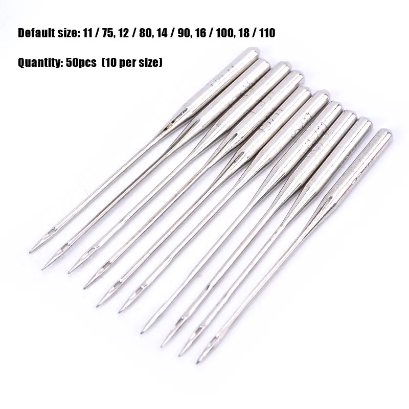 50PCS Sewing Machine Needles Regular 11/75 12/80 14/90 16/100 18/110 | Дом и сад