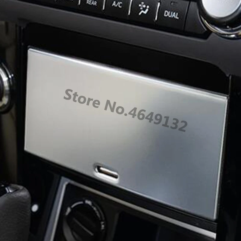 

Рамка панель обшивка матовая автомобильный Стайлинг интерьерные аксессуары-ABS для Toyota Prado 2010 до 2017-коробка для хранения автомобильной консо...