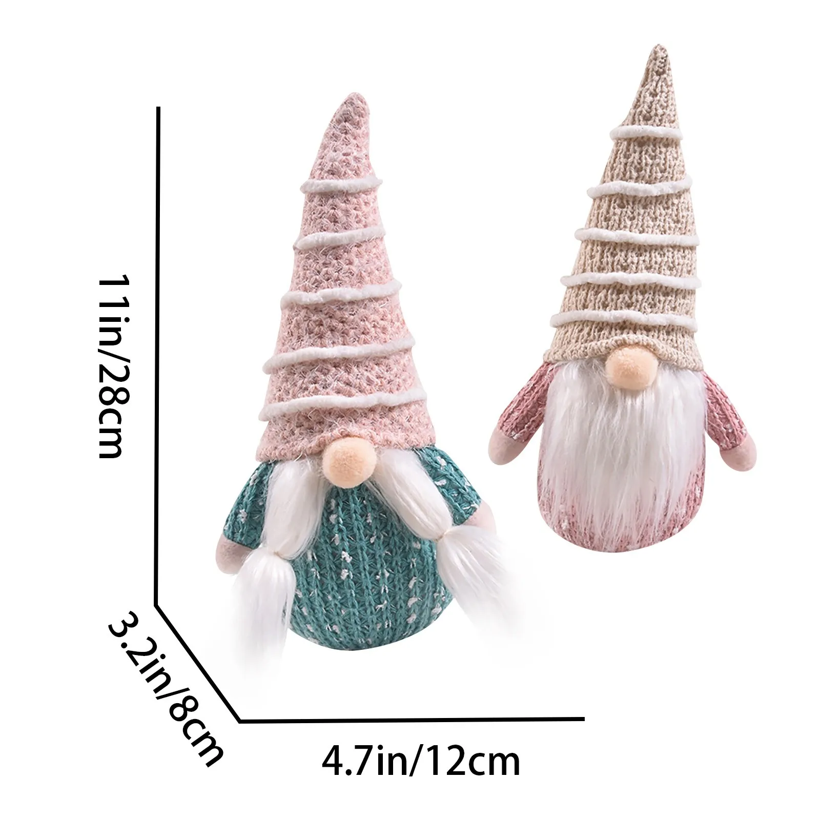 

2pcs Dwarf Ice Cream Faceless Doll Cute Cool Summer Window Decorations Household Ornament Decoration Accessories Faceless Doll