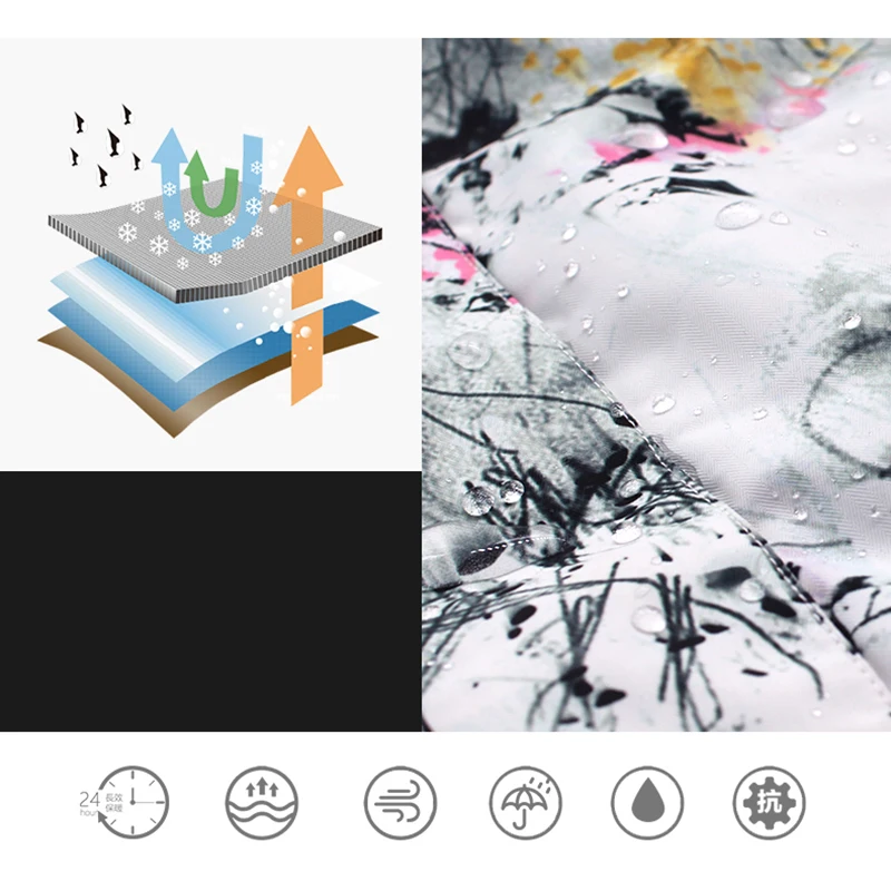 Зимний костюм для сноуборда GSOU водонепроницаемый ветрозащитный дышащий лыжный