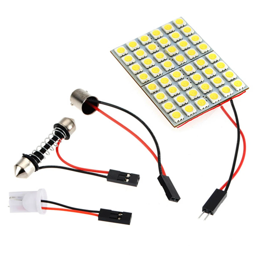 48 SMD 5050 Панель яркий светодиодный панель 12 В W5W festoon купол лампочка лампа освещение