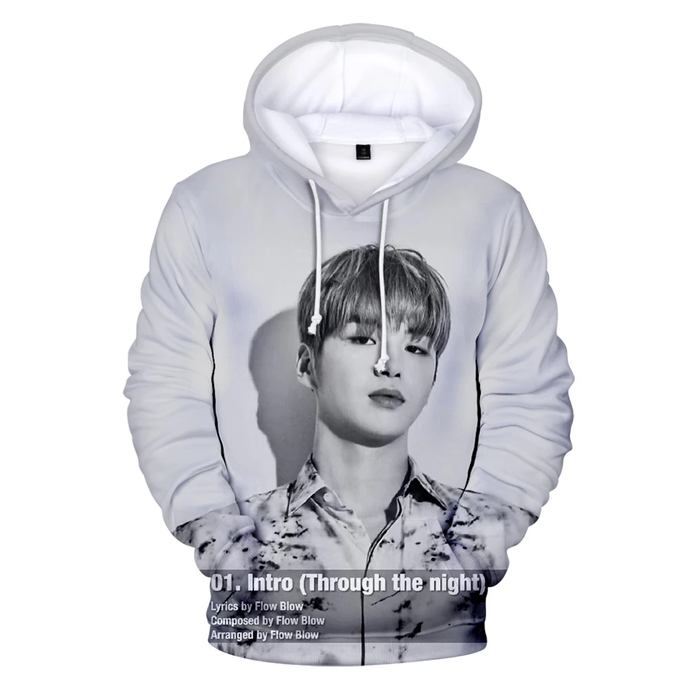 KPOP корейский певец Kang danel альбом цвет на мне 3d печать толстовка с капюшоном для