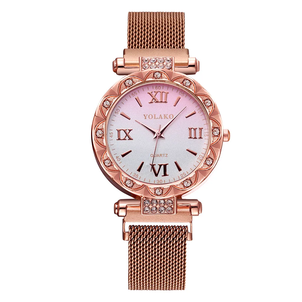 

Women Magnet Buckle Gradient Starry Sky elegant fresh Luxury Ladies Stainless Steel Quartz Watches Gift @5