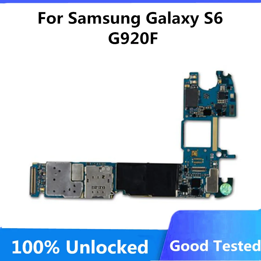 Оригинальная материнская плата 32 ГБ для Samsung Galaxy S6 G920F разблокированная SM с