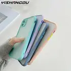 Матовый Гибридный полупрозрачный чехол для iPhone 12 Pro 11 Pro Max 7 8 6 6s Plus X XS Max XR 12 Mini Защита объектива мягкие чехлы