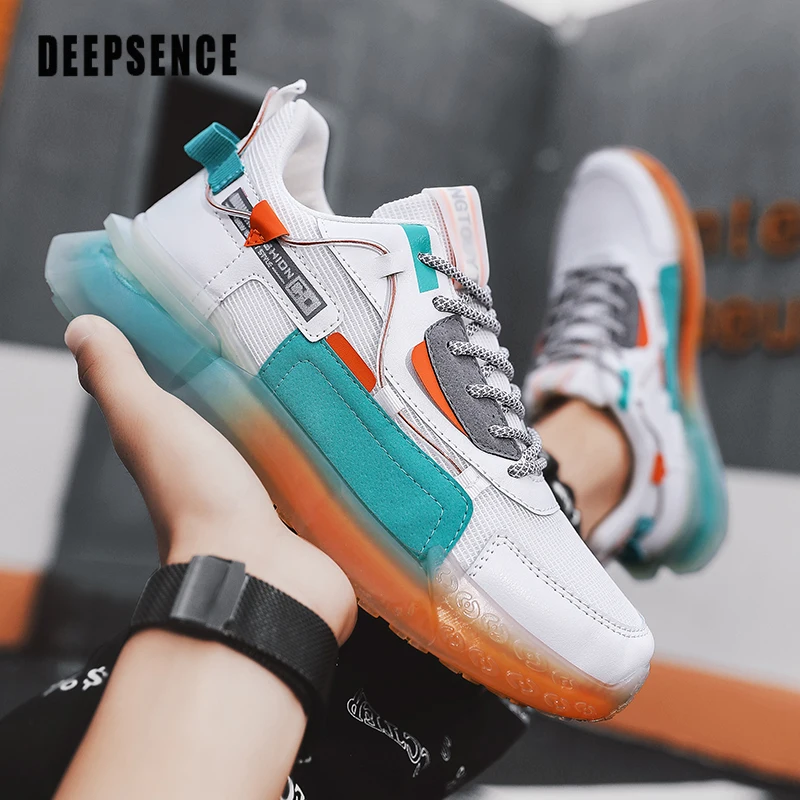 

DEEPSENCE Men Sneakers Breathable Sports Outdoor Comfortable Casual Shoes New Fashion Fitness Running Shoes Gym Lovers Shoes
