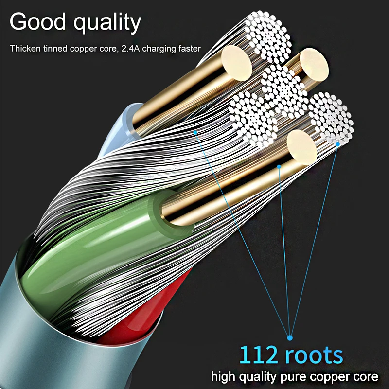 Зарядный кабель Mcdodo USB со светодиодной подсветкой для быстрой зарядки и передачи