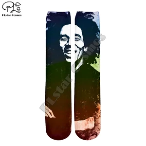 Модные Повседневные носки PLstar Cosmos Bob, Marley, Reggae, в стиле хип-хоп, унисекс, 3DPrint, для женщинмужчинмальчиковдевочек, классные теплые хлопковые носки до щиколотки, тип 2