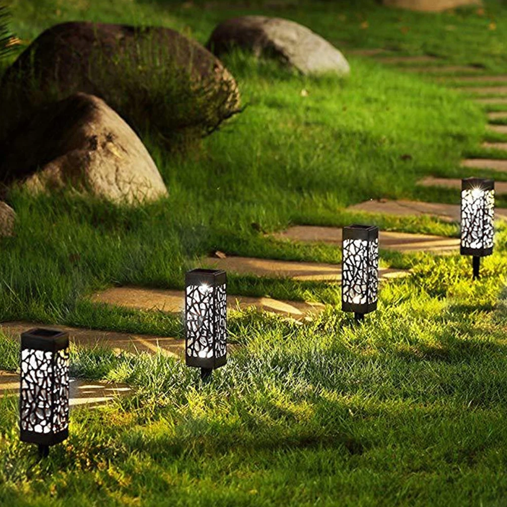 BRELONG Солнечный светодиодный сетчатая крышка газонный светильник на открытом