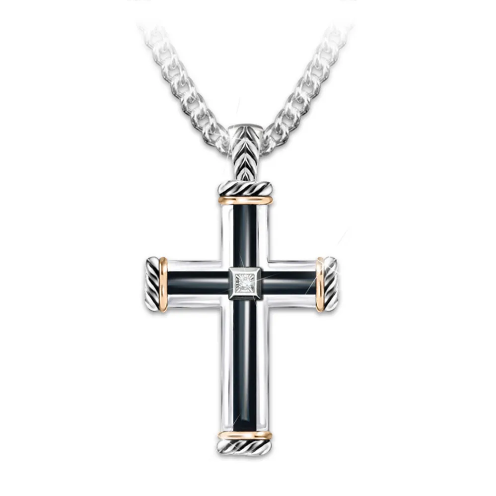 

New Simple Fashion Faith Cross Women Men General Jewelry Jewelry Necklace Pendant Holiday Gift Accessories Wholesale