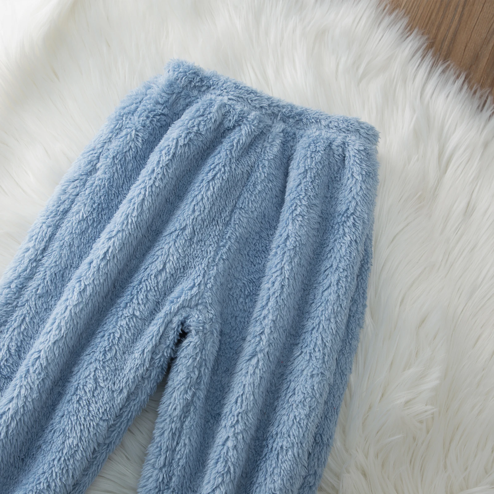 

Kids Pajamas Flannel Set Baby Girl Clothes Lace Flannel Cute Long Sleeve Top Long Pants Trousers Outfits Set 1-6 Years