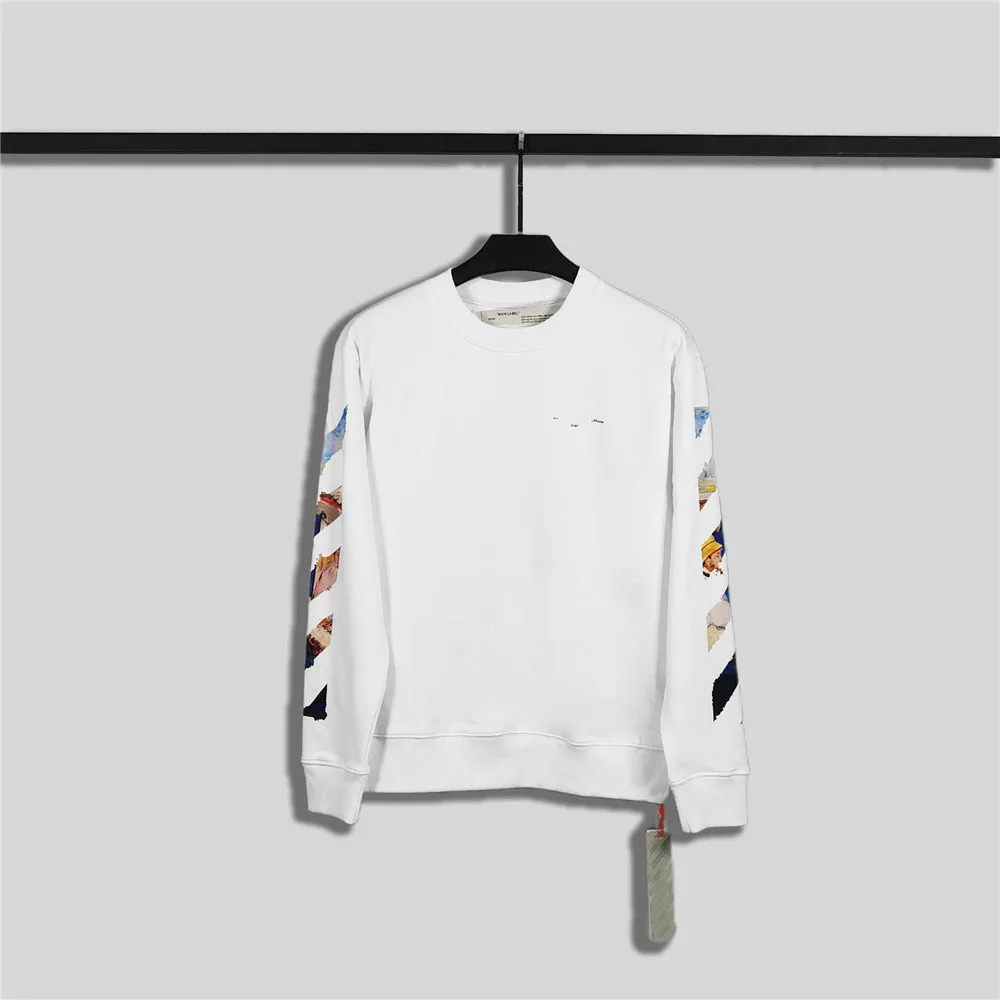

Monet Oil Painting Boat Arrow Loose Men and Women Round Neck Sweatshirt Long sleeve sweater