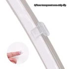 Зажимы для светодиодной ленты 100 шт.лот, неоновая фиксированная Пряжка для моделирования света для светодиодной ленты 6*12 мм 8*16 мм, комплект прозрачных зажимов