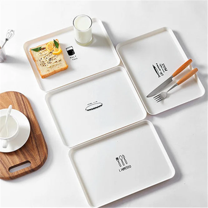 

Nordic style Storage Tray Dotted Fruit Bread Snack Plate Small Items Breakfast lunch Tray High-qiality Storage Box home Decor
