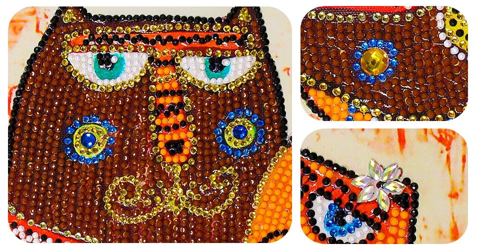 Huacan, алмазная картина особой формы, кошка, животные, стразы 5D, сделай сам, алмазная вышивка, мозаика, незавершенная ручная работа, домашний декор