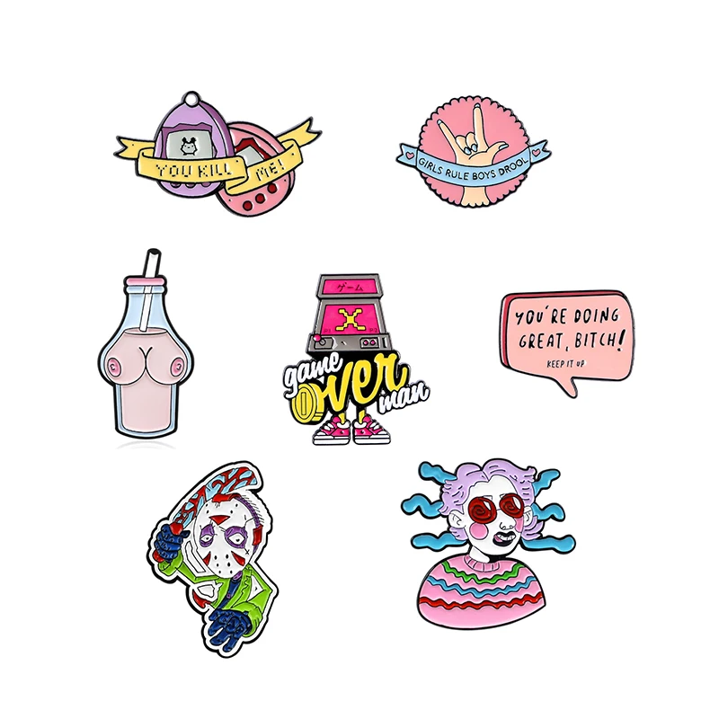 Классический ретро CD кассета магнитофон милый граммофон пианино значок Модный